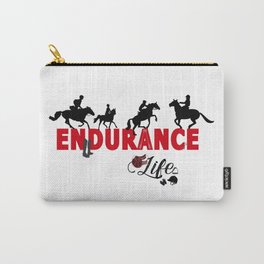 Endurance Life in Black & Red Carry-All Pouch