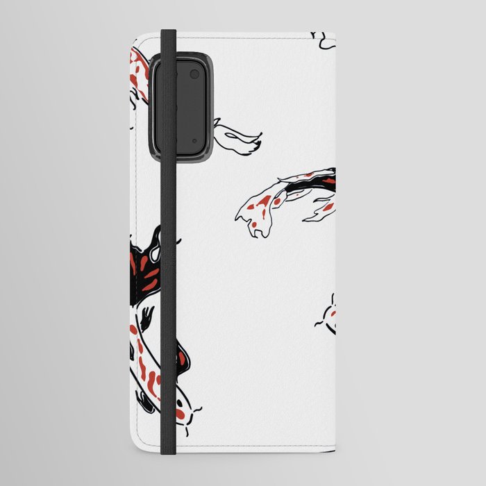Seamless pattern with koi carps Android Wallet Case