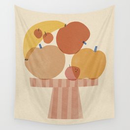 Fruits on the plate Wall Tapestry