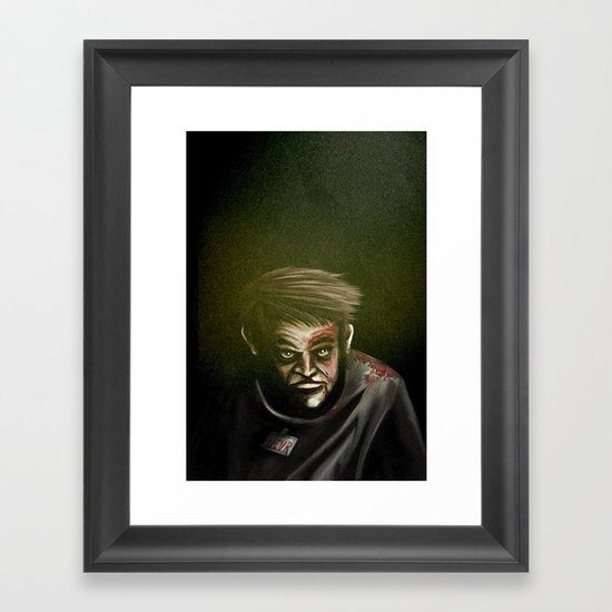 I will not give up, ever. Framed Art Print