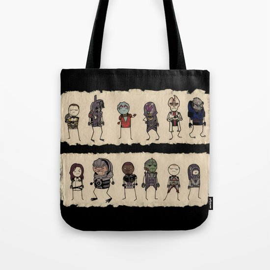 Mass Effect 2 Normandy crew Tote Bag