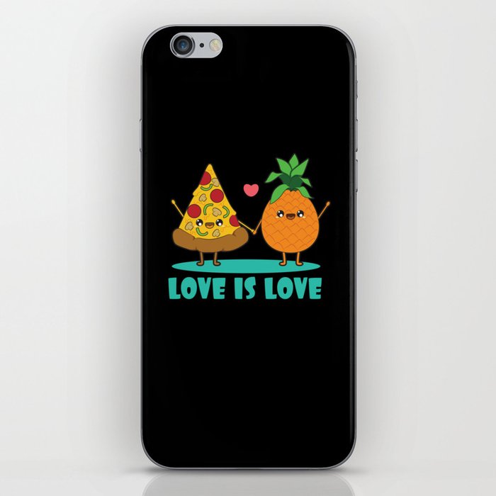 Love Cute Pride Pineapple Pizza iPhone Skin