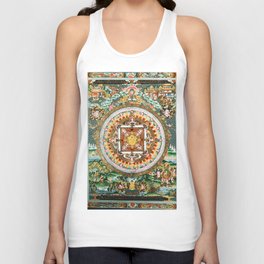 Buddhist Mandala White Tara Tank Top | Thangka, Nepal, Buddhist, Tibet, Graphicdesign, Buddhism, Hindumandala, Tibetan, Tantra, Buddhistmandala 