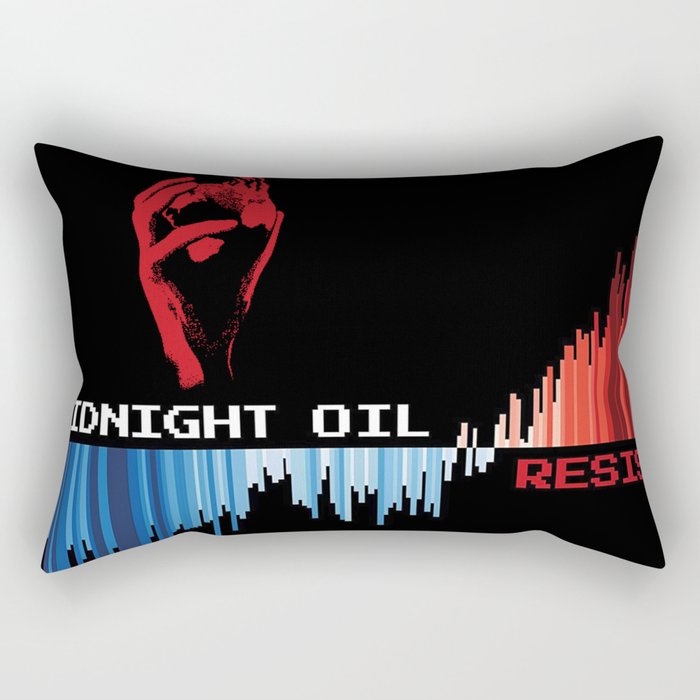 midnight oil resist album tour 2022 Rectangular Pillow