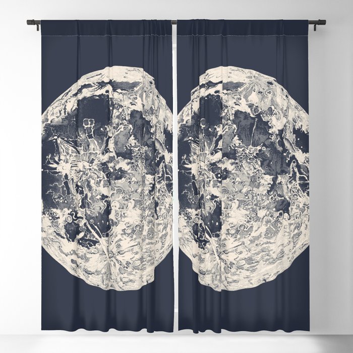 Telescopic Appearance of the Moon Blackout Curtain