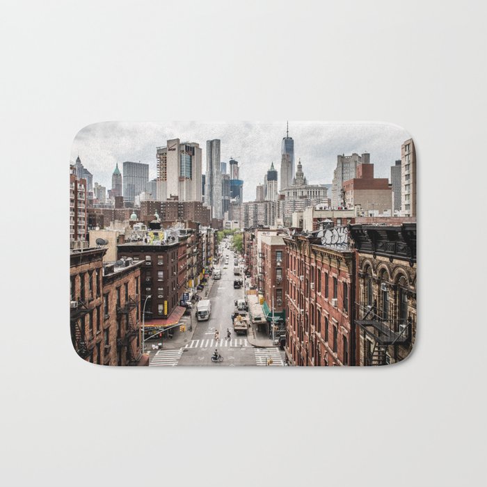 New York City Skyline (Brooklyn, Queens, Manhattan) Bath Mat