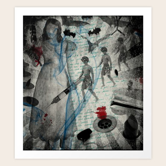 IN MY BATHROOM Art Print
