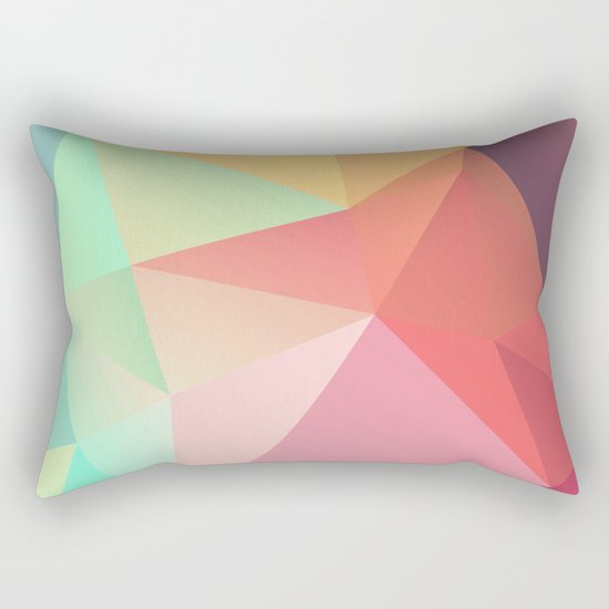 geometric V Rectangular Pillow