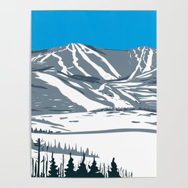 Ski Mountain Poster