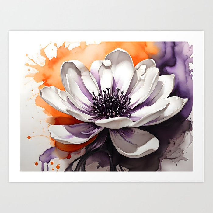 fantasy flower -04- Art Print
