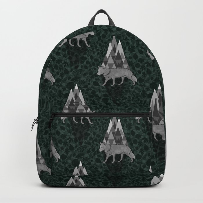 Gray Wolf in the Mountains  Backpack