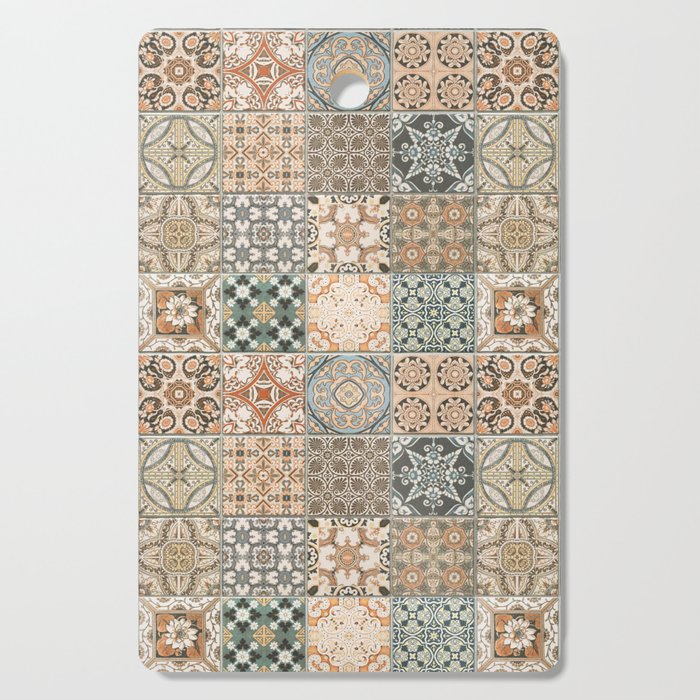 Oriental Vintage Traditional Creative Handmade Andalusian Moroccan Tiles Style Cutting Board