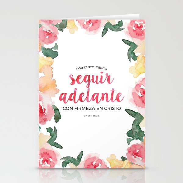 Seguir Adelante {Flores en Acuarela} Stationery Cards