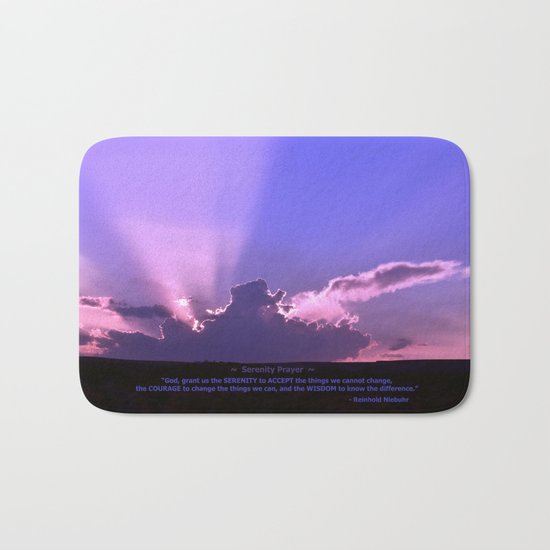 Serenity Prayer - III Bath Mat