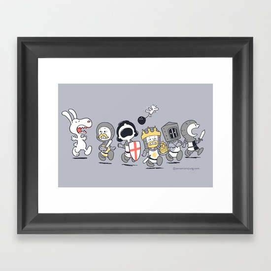 Run away! Run away! Framed Art Print
