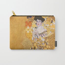 Gustav Klimt - Portrait of Adelle Bloch Bauer Carry-All Pouch | Symbolism, Klimt, Gustav, Painting, Oil, Impressionism, Leaf, Gold, Woman, Other 