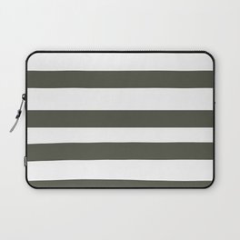 Dark Gray and White Line - Stripe Pattern - Diamond Vogel 2022 Popular Colour Clover Patch 0431 Laptop Sleeve
