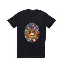 Louis Wain Cats - Cat In the Garden T Shirt