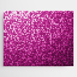 Glitter pink sequins Jigsaw Puzzle