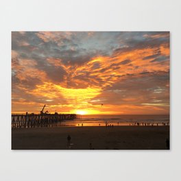 Sunset at Pismo Canvas Print