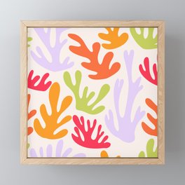 Neon Rainbow Matisse Cutouts  Framed Mini Art Print