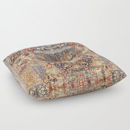Golden City Antique Persian Kashmar Floor Pillow