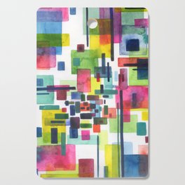 abstract city Cutting Board