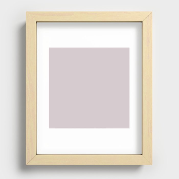 Dusty Lilac Recessed Framed Print