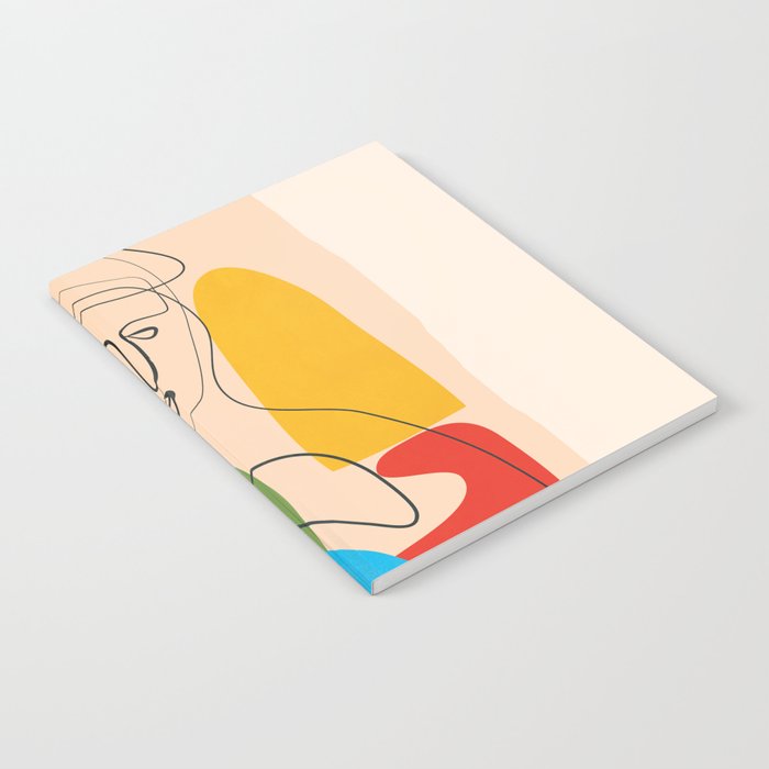 Abstract Line Figure 1 Notebook