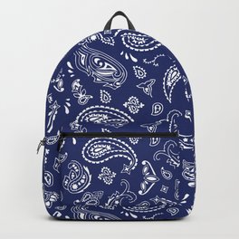 blue bandana backpack