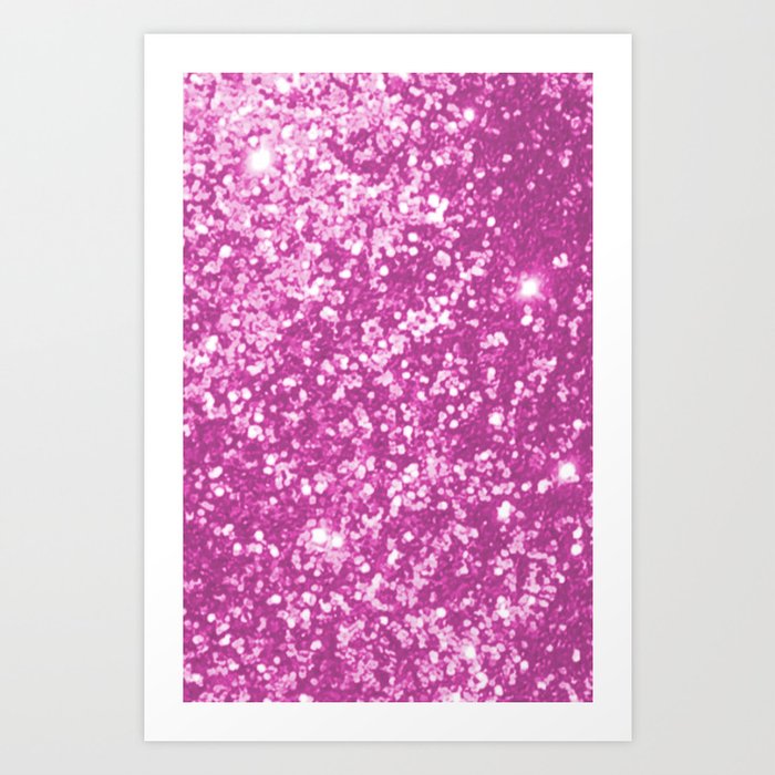 blurry pink sparkle print