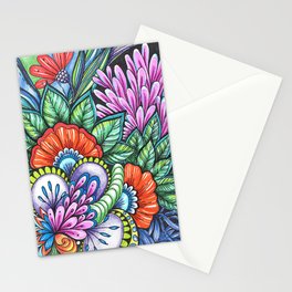 Zenflowers by Olha Chubay Stationery Cards
