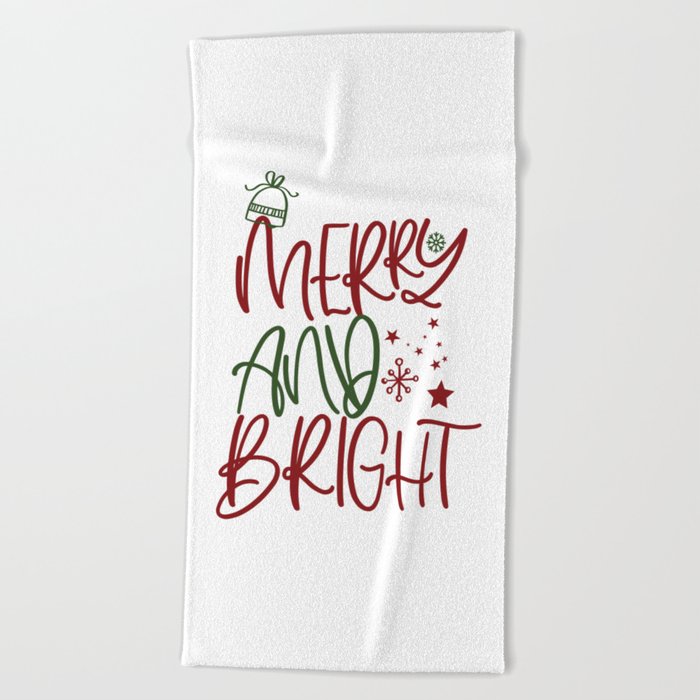 christmas Beach Towel