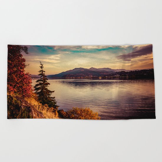 Serenity Lake Beach Towel