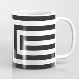 Black Greek Stripes Coffee Mug