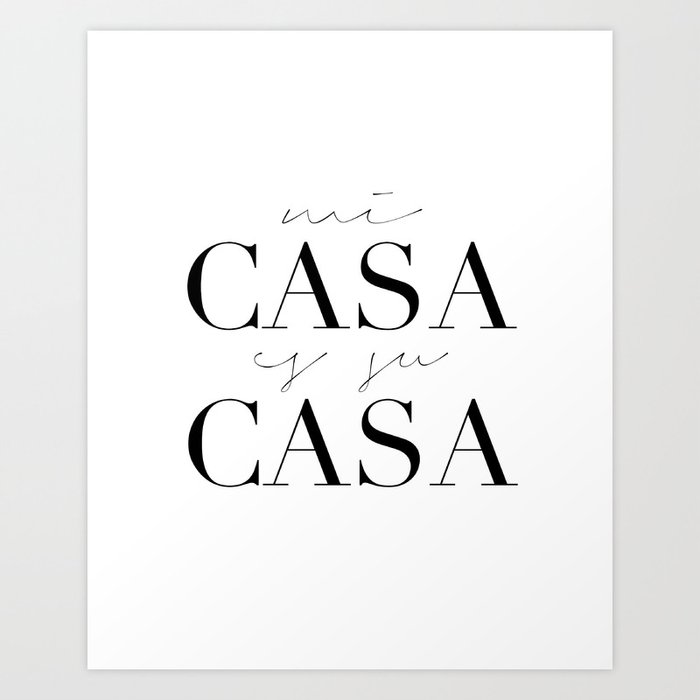 Home Decor Home Sweet Home Sign Mi Casa Es Su Casa Modern Art