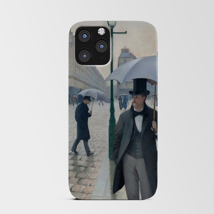 Paris Street Rainy Day (1877) iPhone Card Case