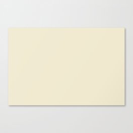 Creamy Off White Ivory Solid Color Pairs PPG Crescent Moon PPG1091-2 - All One Single Hue Colour Canvas Print