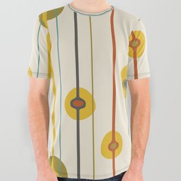 Mid Century Modern Abstract Pattern 5 All Over Graphic Tee