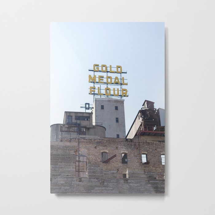 Mill City Gold Medal - Minneapolis Photography Metal Print