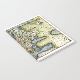 1572 Europa Ortelius vintage pictorial map Notebook