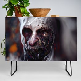Scary ghost face #1 | AI fantasy art Credenza