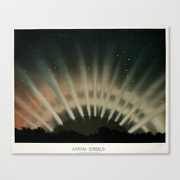 Aurora Borealis from the Trouvelot Canvas Print