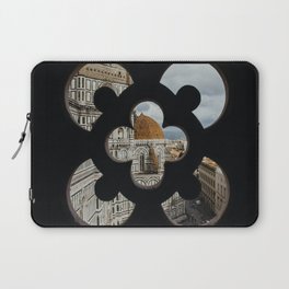 The Duomo Santa Maria del Fiore in Florence, Italy | Church cathedral in Firenze, Tuscany | See trough | Colour Travel Photography Laptop Sleeve