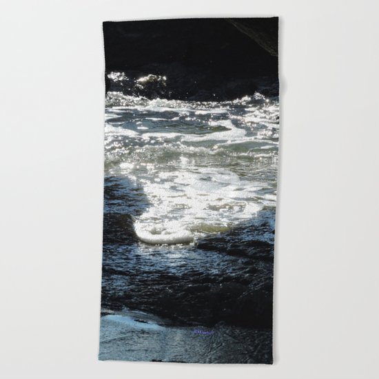 Laguna Beach Surf on the Rocks #1 Beach Towel