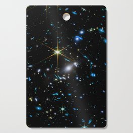 Galaxies of the Universe Teal Gold first images Cutting Board