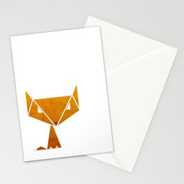 Origami Fox Stationery Cards