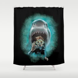 Shark! Shower Curtain