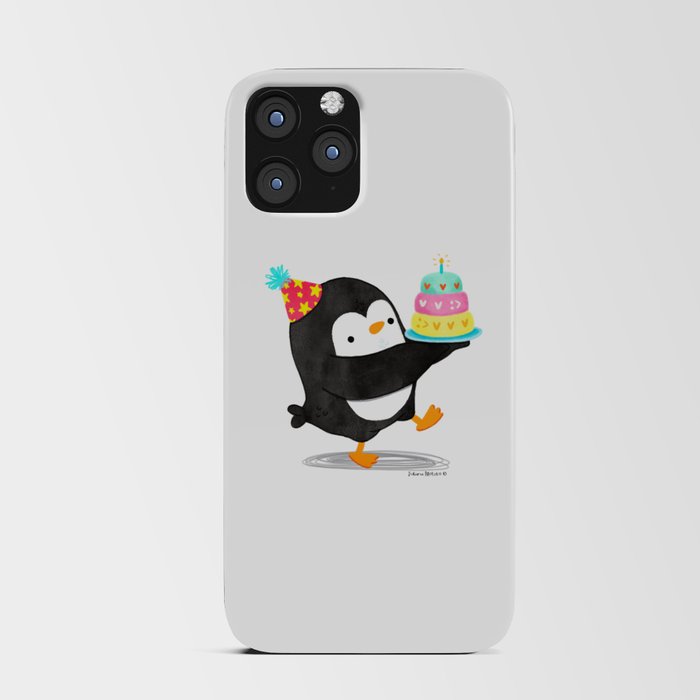 Birthday Penguin iPhone Card Case