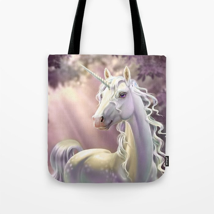 Unicorn in the forest Tote Bag